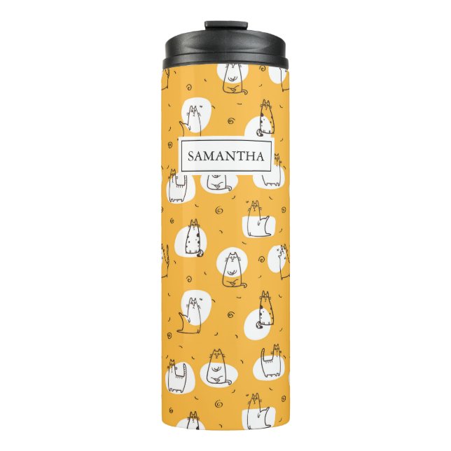 Bouteilles Isothermes Novelty Funny Cute Kittens Motif Personnalisé (Devant)