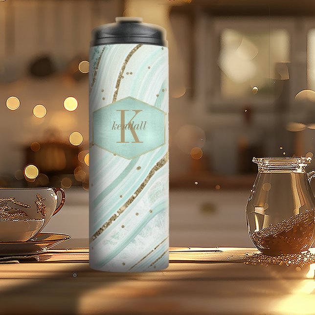 Bouteilles Isothermes Numéro de référence du monogramme de l'agent Abstr (Créateur téléchargé)