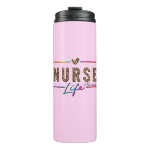 Bouteilles Isothermes "Nurse Life" en Elegant Rainbow Colors