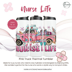 Bouteilles Isothermes Nurse Life Pink Truck Thermal Tumbler