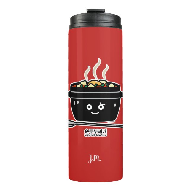 Bouteilles Isothermes Oeuf chaud de tofu à ragoût de jjigae doux épicés (Devant)