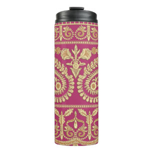 Bouteilles Isothermes OEuvre d'art moghol. or antique indien b