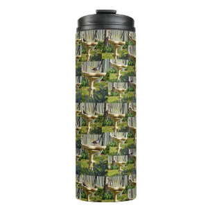 Bouteilles Isothermes Oiseaux Australiens Sur Un Bain D'Oiseaux, Parulin