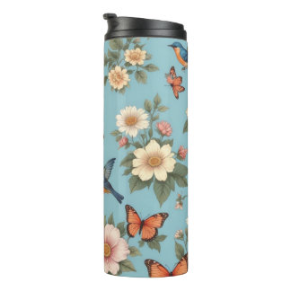 Bouteilles Isothermes Oiseaux Fleurs Et Papillons