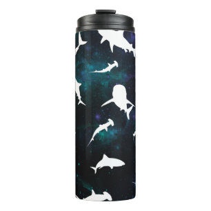 Bouteilles Isothermes Ombre blanche de requin sur la galaxie noire Espac