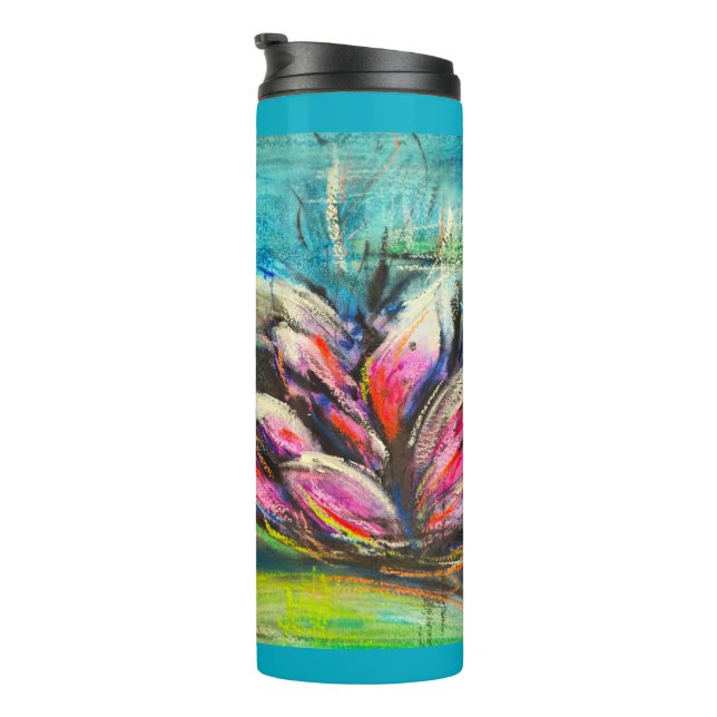 Bouteilles Isothermes Ondes de calme fleuries (Tourné sur la droite)