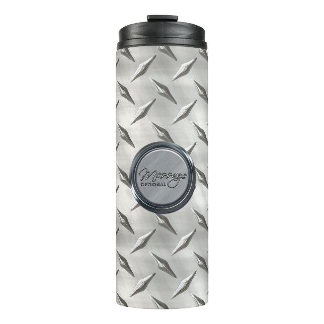 Bouteilles Isothermes Options d'image Diamond Plate 1-8 (Devant)