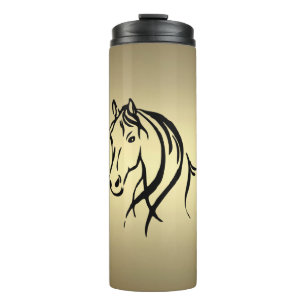 Bouteilles Isothermes Or noir de tête de cheval