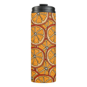 Bouteilles Isothermes Oranges dessinées à la main : sans couture