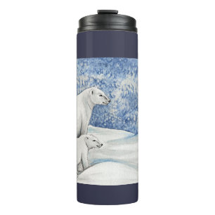Bouteilles Isothermes Ours polaires de neige