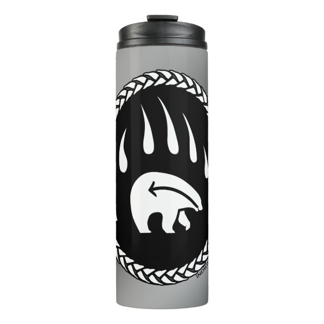 Bouteilles Isothermes Ours Tribal Art Tumbler Mugs Ours Polaire Boire (Devant)