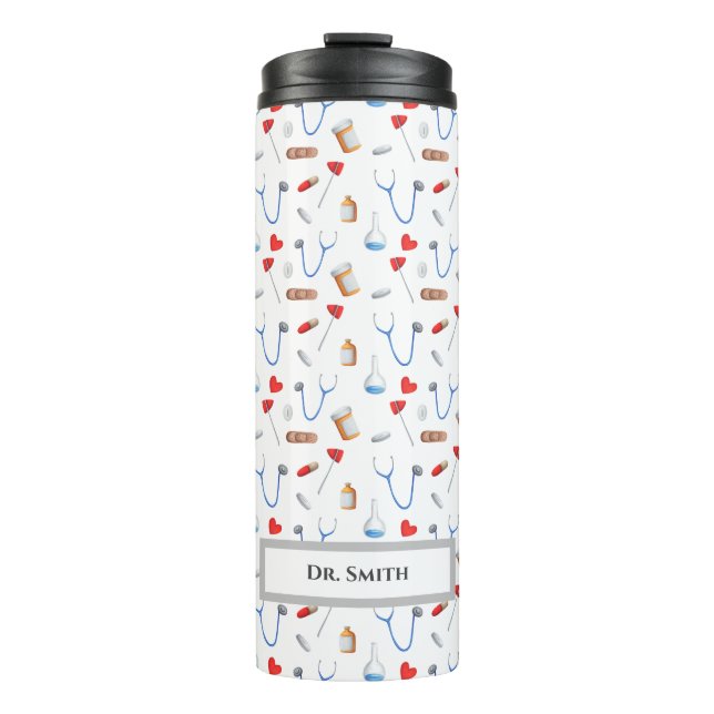 Bouteilles Isothermes Outil médical modèle docteur diplômé (Devant)