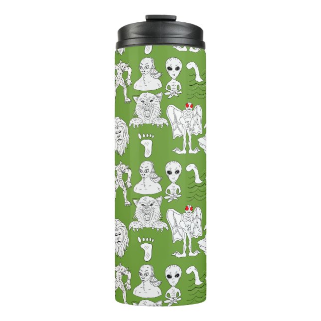 Bouteilles Isothermes OVNI, Alien, Bigfoot, Mothman, Dogman, Cryptides (Devant)