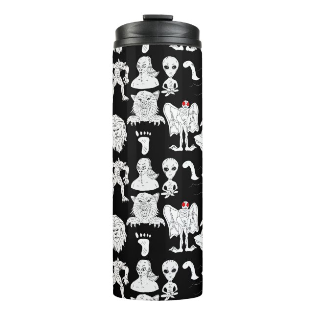 Bouteilles Isothermes OVNI, Alien, Bigfoot, Mothman, Dogman, Cryptides (Devant)