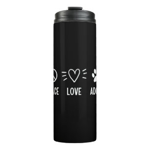 Bouteilles Isothermes Paix Amour Adopter