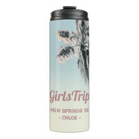 Palm Pink Aqua Girls Weekend Nom Tumbler