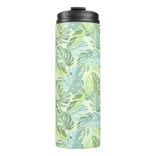 Bouteilles Isothermes Palmettes tropicales en pastel