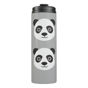 Bouteilles Isothermes Panda Face Ours noir et blanc