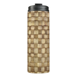 Bouteilles Isothermes Panier d'artisanat Texture sans couture