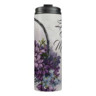 Bouteilles Isothermes Panier de Fleurs Vintage – Épanouissement de la Fê