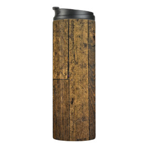 Bouteilles Isothermes Panneau en bois nu vintage