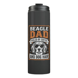 Bouteilles Isothermes Papa Beagle alimenté par le café et les poils de c