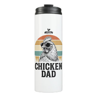 Bouteilles Isothermes Papa Poule Vintage Sunset Drôle Amateur de Poule S