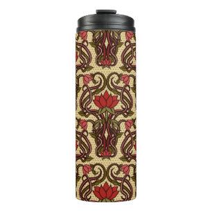 Bouteilles Isothermes Papier peint floral sans charme dans un style Art