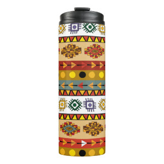 Bouteilles Isothermes Papier peint tribal, design artistique ethnique.