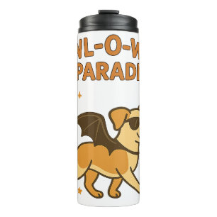Bouteilles Isothermes Parade Howl O Ween Chauve-Souris Ailes Chien Migno
