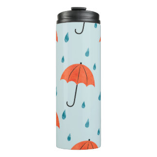 Bouteilles Isothermes Parapluies : Aquarelle Automne gouttes