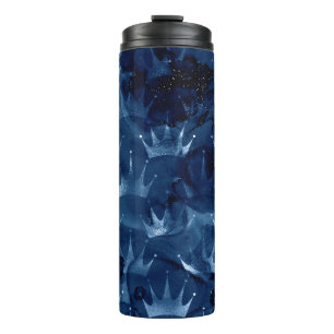Bouteilles Isothermes Parties scintillant bleue marine Mermaid Motif de