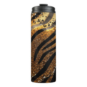 Bouteilles Isothermes Parties scintillant de tigre Paruline thermique 12