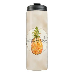 Bouteilles Isothermes Parties scintillant d'or à ananas tropical