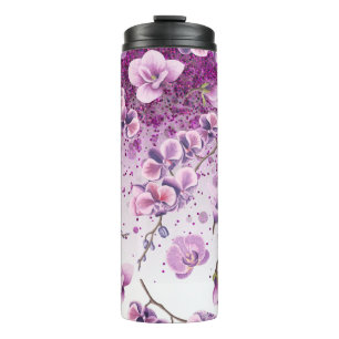Bouteilles Isothermes *~* Parties scintillant Florale Fille Confetti Tem