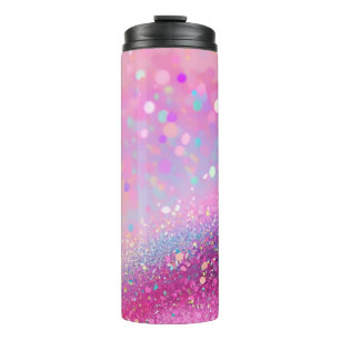 Bouteilles Isothermes Parties scintillant holographique rose Tumbler the