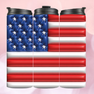 Bouteilles Isothermes Paruline gonflable 3D - Drapeau américain