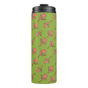 Bouteilles Isothermes Paruline rose et verte calme