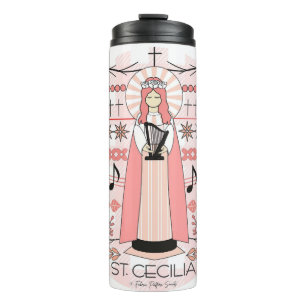 Bouteilles Isothermes Paruline thermale catholique : St. Cecilia