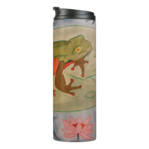 Bouteilles Isothermes Paruline thermale de l'étang-grenouille d'été