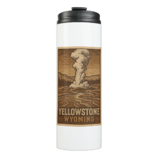 Bouteilles Isothermes Paruline thermale du parc national Yellowstone