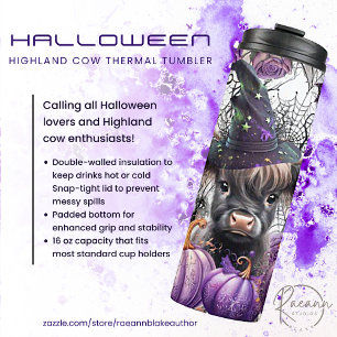 Bouteilles Isothermes Paruline thermale Halloween Highland Cow