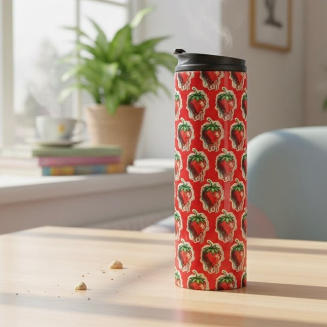 Bouteilles Isothermes Paruline thermique à fraise (Créateur téléchargé)