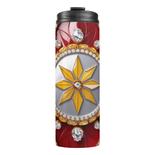 Bouteilles Isothermes Paruline thermique aux couleurs colombiennes (Devant)