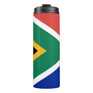 Bouteilles Isothermes Paruline thermique avec drapeau d'Afrique du Sud
