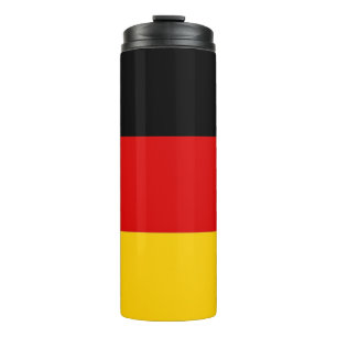 Bouteilles Isothermes Paruline thermique avec drapeau d'Allemagne