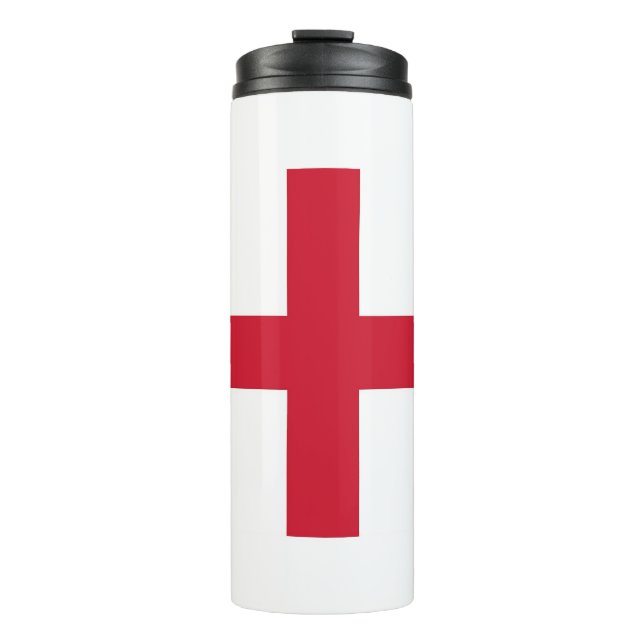 Bouteilles Isothermes Paruline thermique avec drapeau d'Angleterre (Devant)