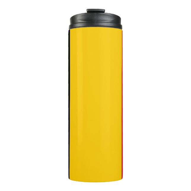 Bouteilles Isothermes Paruline thermique avec drapeau de Belgique (Devant)