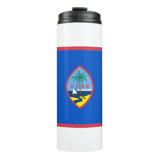Bouteilles Isothermes Paruline thermique avec drapeau de Guam, USA (Devant)