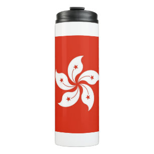Bouteilles Isothermes Paruline thermique avec drapeau de Hong Kong